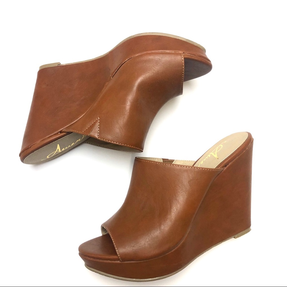 American Rag Peep Toe Wedges size 9